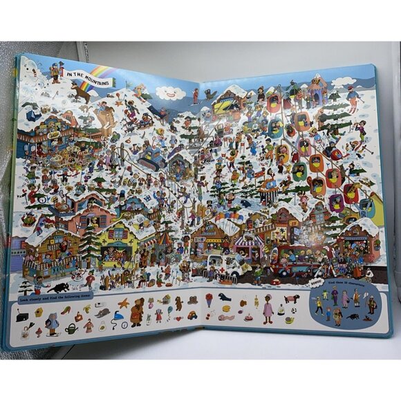 Giant Seek-and-Find Vacations Hardcover Children’s Board Book Auzou Canada - Picture 10 of 10